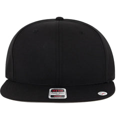 OTTO 125-978 ’OTTO Snap’ 6 Panel Pro Style Snapback Cap - Black - Black / 6 1/2’’ - 7 5/8’’