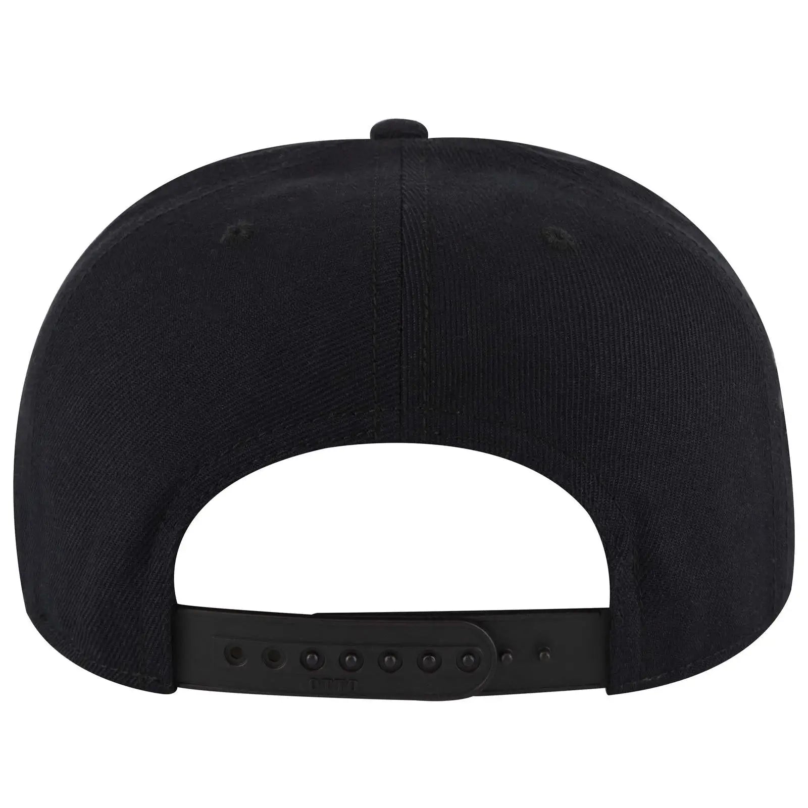 OTTO 125-978 ’OTTO Snap’ 6 Panel Pro Style Snapback Cap - Blk - Blk / 6 1/2’’ - 7 5/8’’