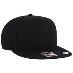 OTTO 125-978 ’OTTO Snap’ 6 Panel Pro Style Snapback Cap - Blk - Blk / 6 1/2’’ - 7 5/8’’