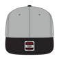 OTTO 125-978 ’OTTO Snap’ 6 Panel Pro Style Snapback Cap - Blk/Gry/Gry - Blk/Gry/Gry / 6 1/2’’ - 7 5/8’’