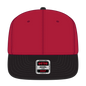OTTO 125-978 ’OTTO Snap’ 6 Panel Pro Style Snapback Cap - Blk/Red/Red - Blk/Red/Red / 6 1/2’’ - 7 5/8’’