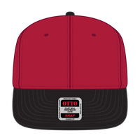 OTTO 125-978 ’OTTO Snap’ 6 Panel Pro Style Snapback Cap - Blk/Red/Red - Blk/Red/Red / 6 1/2’’ - 7 5/8’’