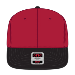 OTTO 125-978 ’OTTO Snap’ 6 Panel Pro Style Snapback Cap - Blk/Red/Red - Blk/Red/Red / 6 1/2’’ - 7 5/8’’