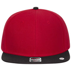 OTTO 125-978 ’OTTO Snap’ 6 Panel Pro Style Snapback Cap - Blk/Red/Red - Blk/Red/Red / 6 1/2’’ - 7 5/8’’