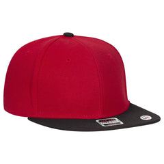 OTTO 125-978 ’OTTO Snap’ 6 Panel Pro Style Snapback Cap - Blk/Red/Red - Blk/Red/Red / 6 1/2’’ - 7 5/8’’