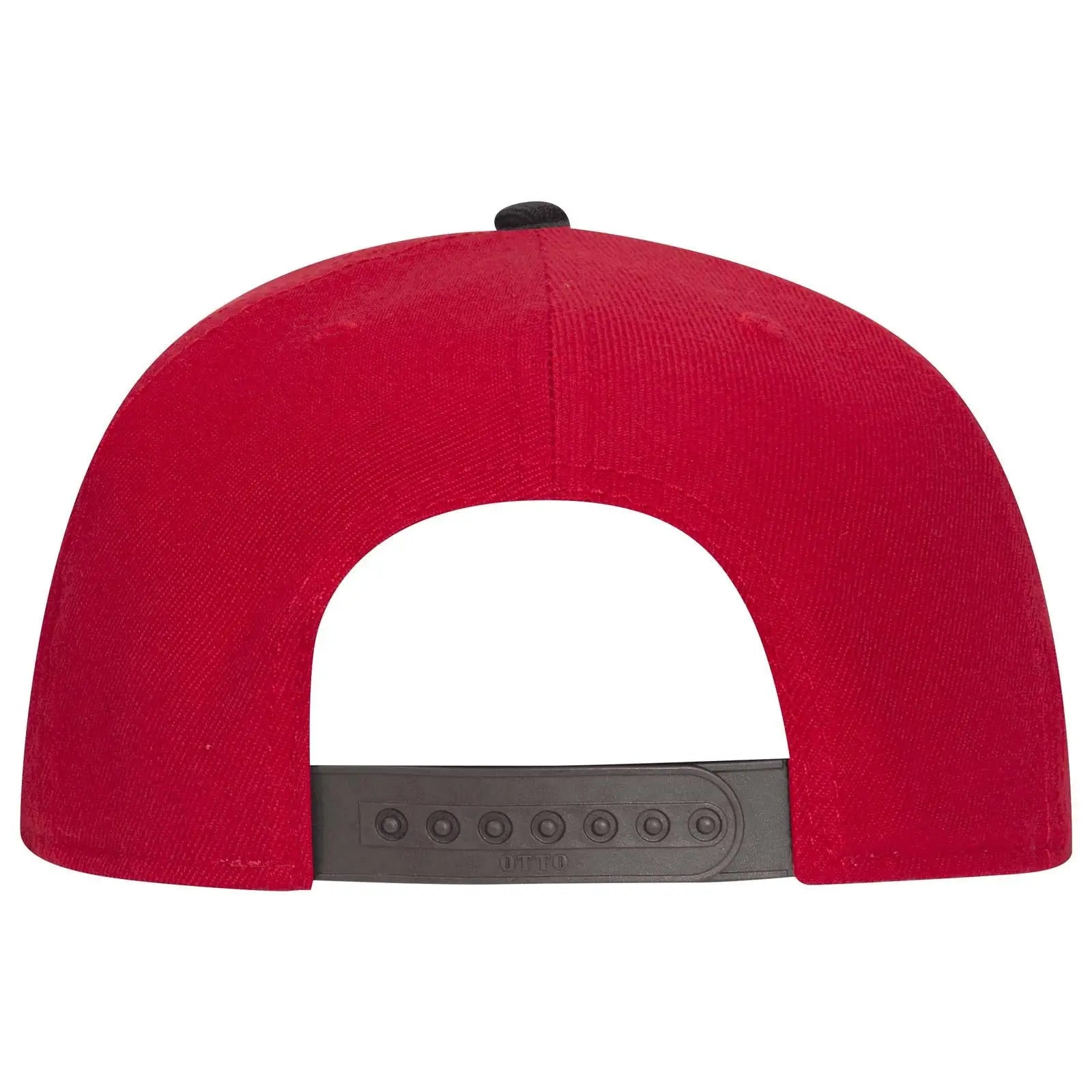 OTTO 125-978 ’OTTO Snap’ 6 Panel Pro Style Snapback Cap - Blk/Red/Red - Blk/Red/Red / 6 1/2’’ - 7 5/8’’
