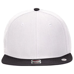 OTTO 125-978 ’OTTO Snap’ 6 Panel Pro Style Snapback Cap - Blk/Wht/Wht - Blk/Wht/Wht / 6 1/2’’ - 7 5/8’’