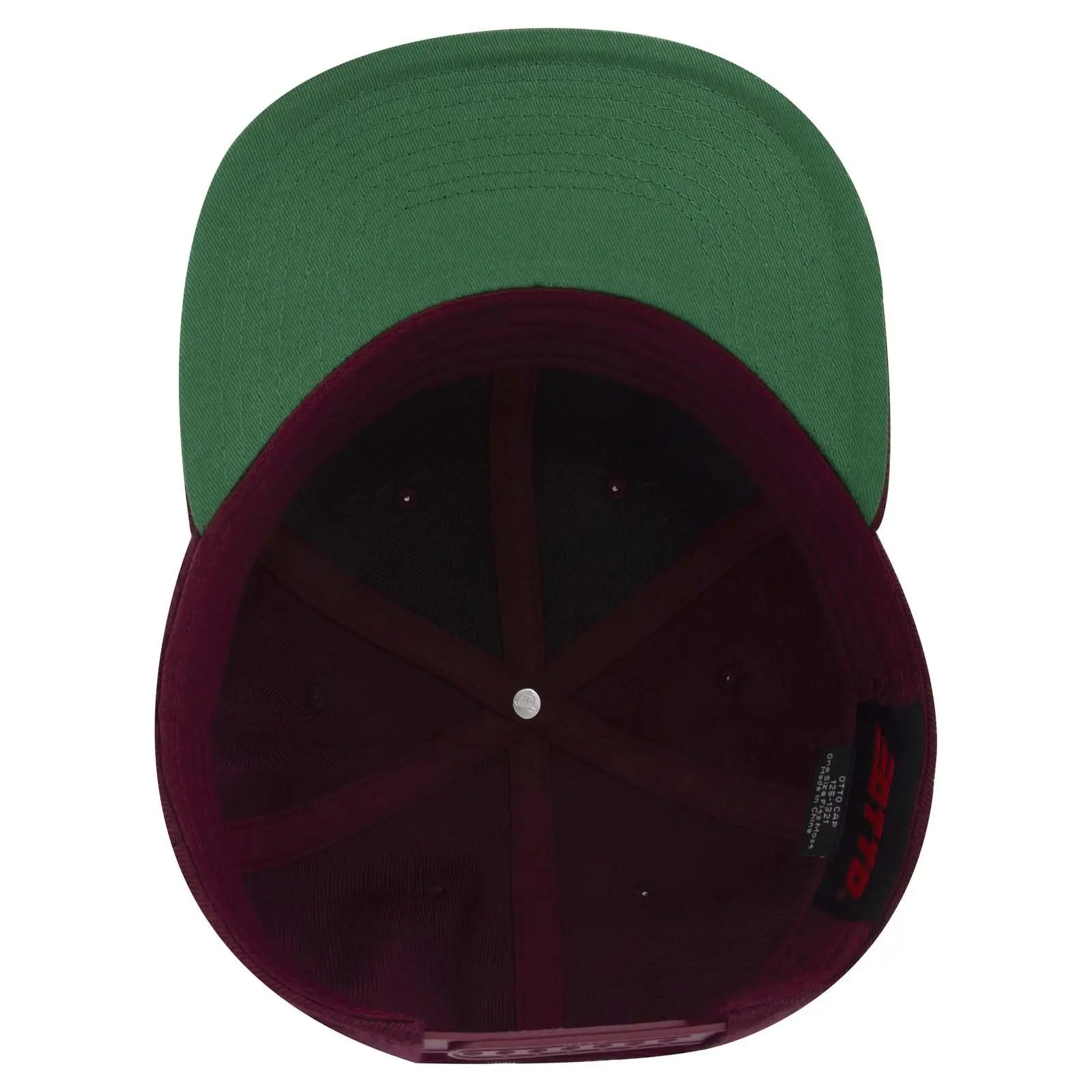 OTTO 125-978 ’OTTO Snap’ 6 Panel Pro Style Snapback Cap - Burg. Marn - Burg. Marn / 6 1/2’’ - 7 5/8’’