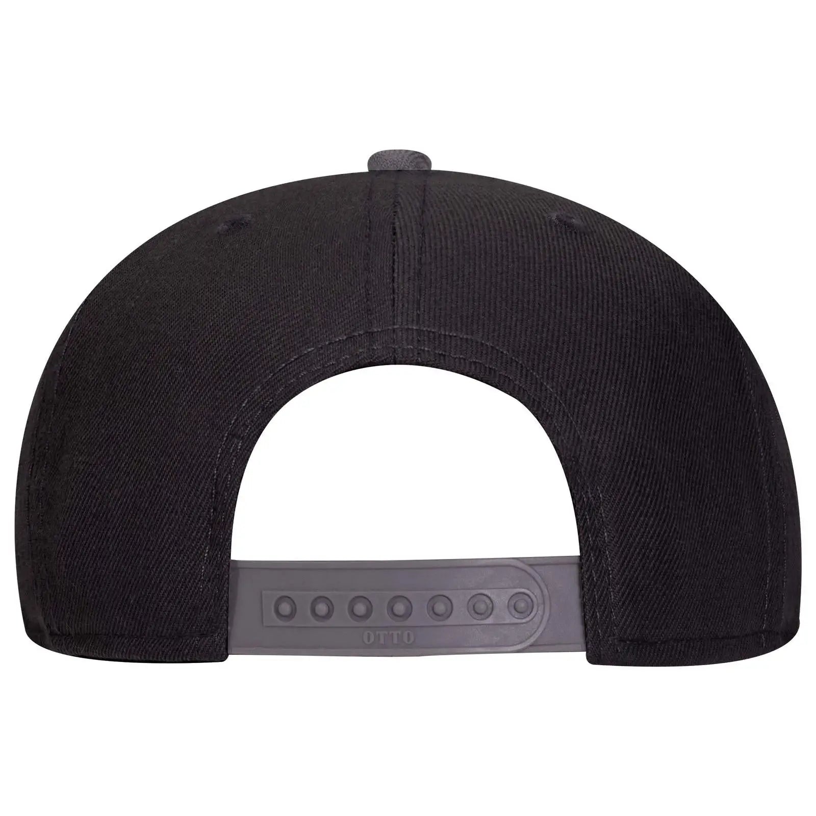 OTTO 125-978 ’OTTO Snap’ 6 Panel Pro Style Snapback Cap - Ch. Gry/Blk/Blk - Ch. Gry/Blk/Blk / 6 1/2’’ - 7 5/8’’