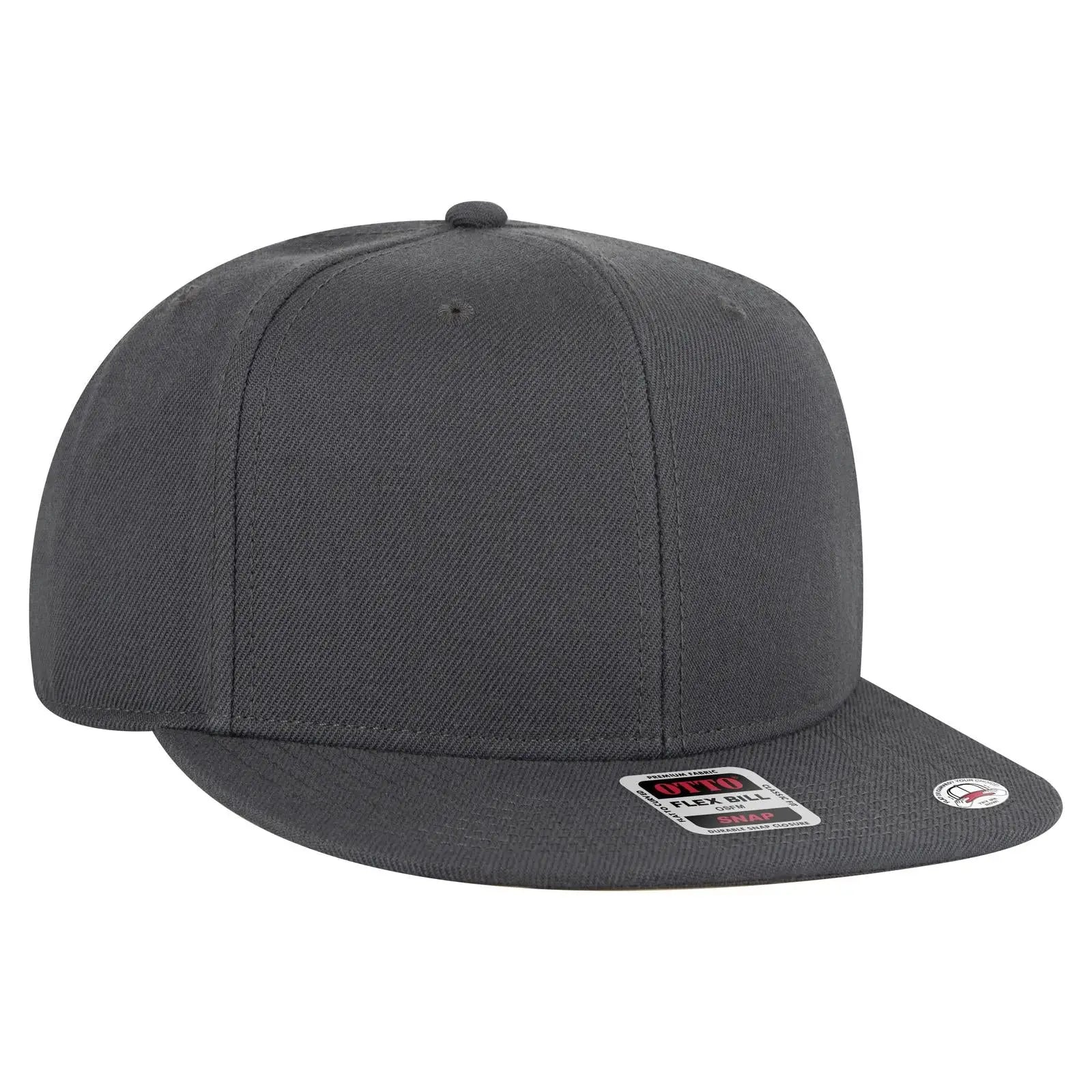 OTTO 125-978 ’OTTO Snap’ 6 Panel Pro Style Snapback Cap - Ch Gry - Ch Gry / 6 1/2’’ - 7 5/8’’