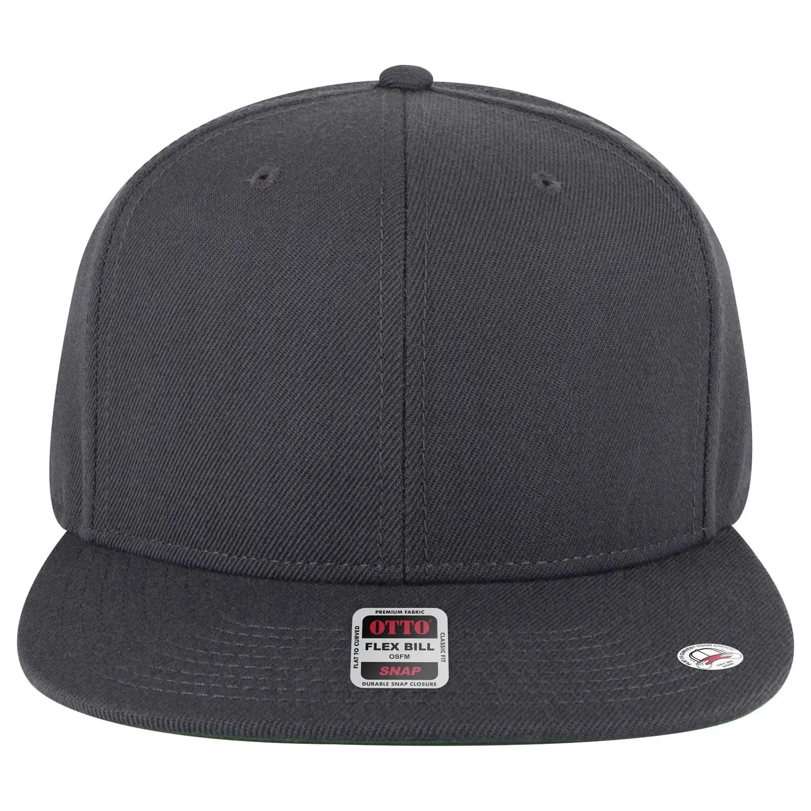 OTTO 125-978 ’OTTO Snap’ 6 Panel Pro Style Snapback Cap - Char. Gray - Char. Gray / 6 1/2’’ - 7 5/8’’