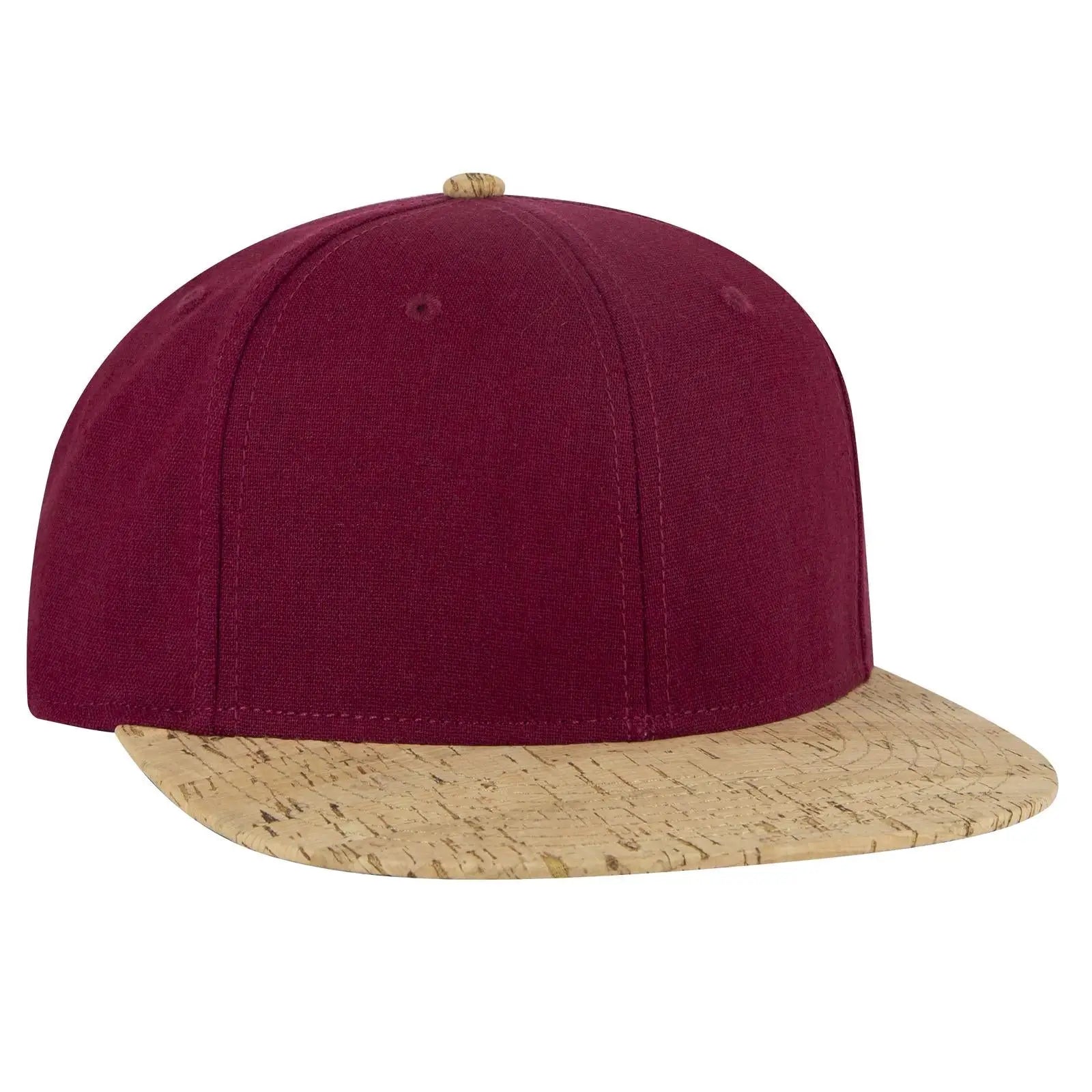 OTTO 125-978 ’OTTO Snap’ 6 Panel Pro Style Snapback Cap - Cork/Bg Mrn - Cork/Bg Mrn / 6 1/2’’ - 7 5/8’’