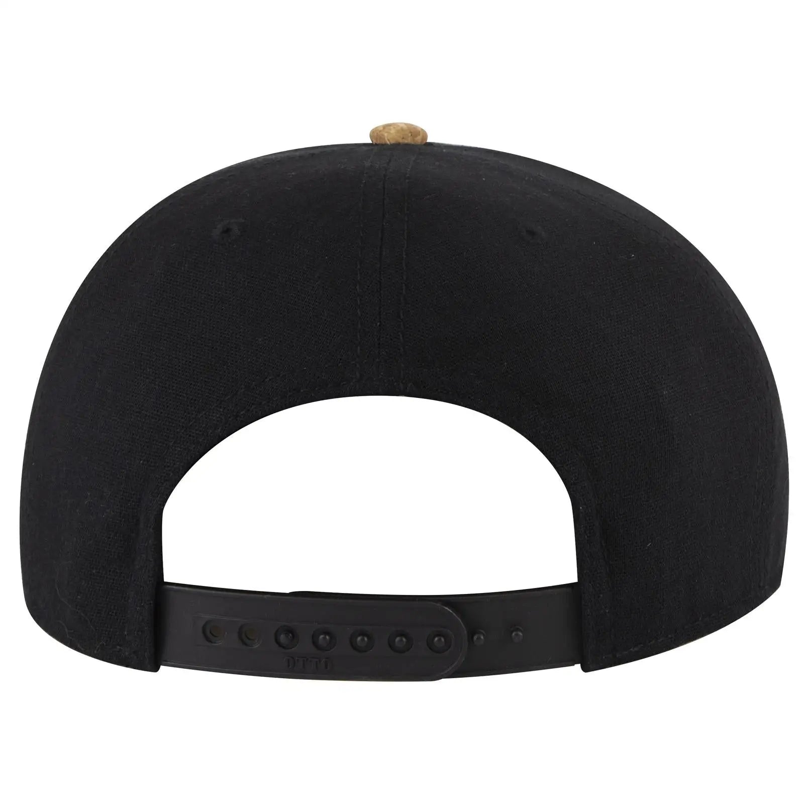 OTTO 125-978 ’OTTO Snap’ 6 Panel Pro Style Snapback Cap - Cork/Blk - Cork/Blk / 6 1/2’’ - 7 5/8’’