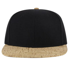 OTTO 125-978 ’OTTO Snap’ 6 Panel Pro Style Snapback Cap - Cork/Blk - Cork/Blk / 6 1/2’’ - 7 5/8’’