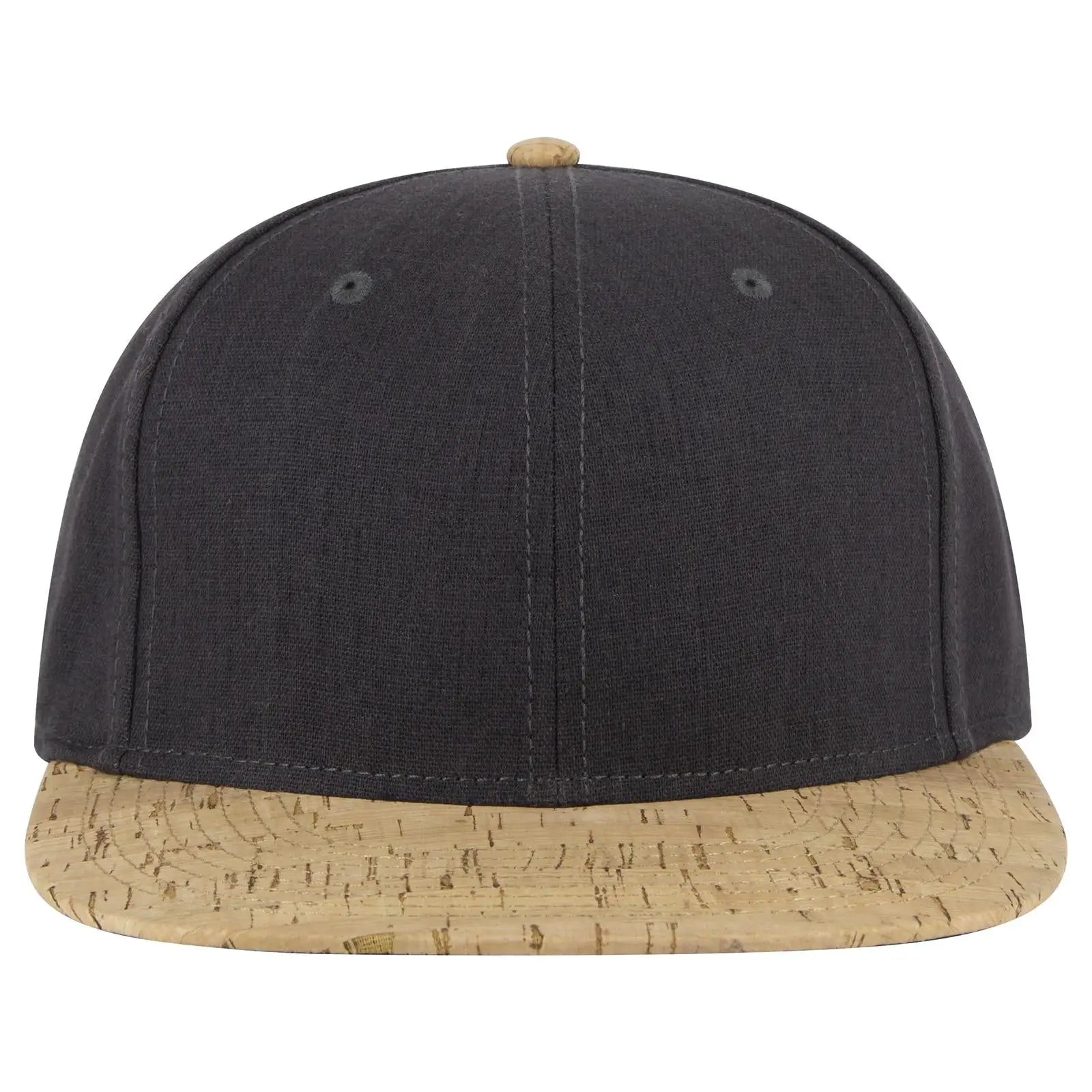 OTTO 125-978 ’OTTO Snap’ 6 Panel Pro Style Snapback Cap - Cork/Ch Gry - Cork/Ch Gry / 6 1/2’’ - 7 5/8’’