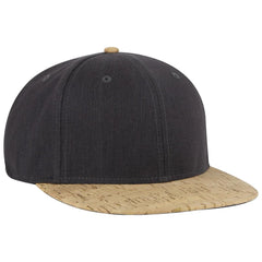 OTTO 125-978 ’OTTO Snap’ 6 Panel Pro Style Snapback Cap - Cork/Ch Gry - Cork/Ch Gry / 6 1/2’’ - 7 5/8’’