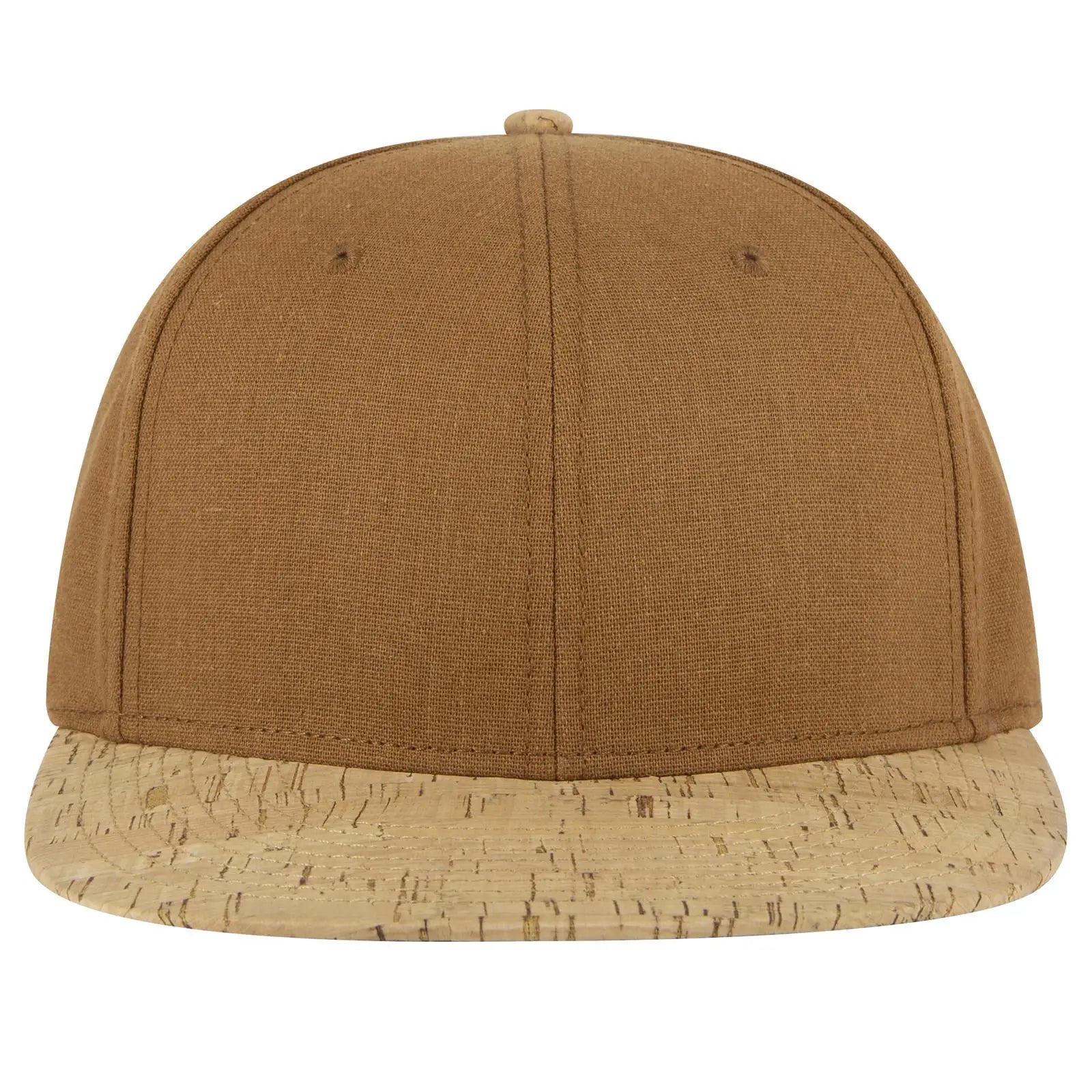 OTTO 125-978 ’OTTO Snap’ 6 Panel Pro Style Snapback Cap - Cork/Cy Brn - Cork/Cy Brn / 6 1/2’’ - 7 5/8’’