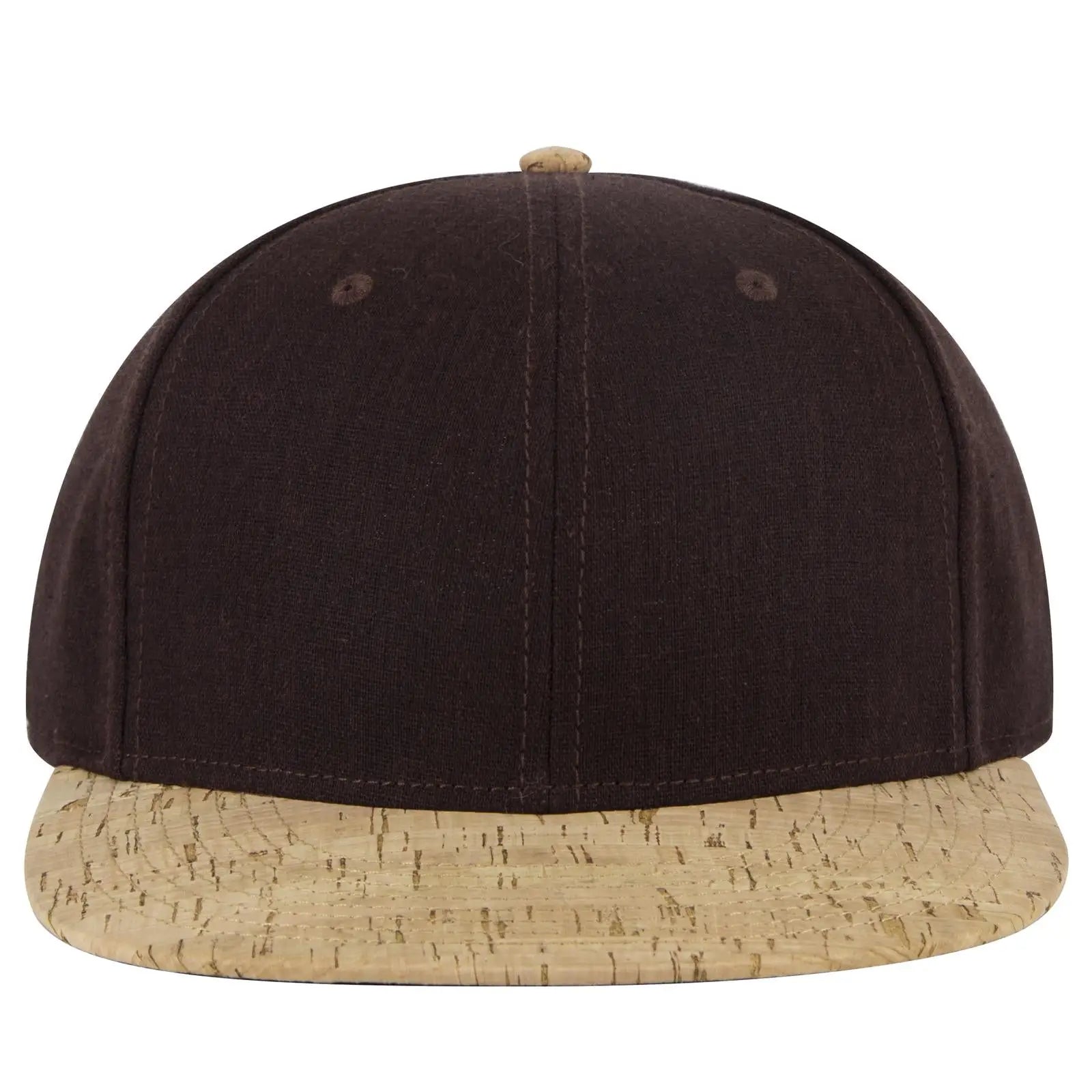 OTTO 125-978 ’OTTO Snap’ 6 Panel Pro Style Snapback Cap - Cork/Dk.Brn - Cork/Dk.Brn / 6 1/2’’ - 7 5/8’’