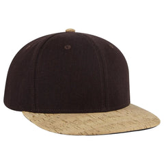 OTTO 125-978 ’OTTO Snap’ 6 Panel Pro Style Snapback Cap - Cork/Dk.Brn - Cork/Dk.Brn / 6 1/2’’ - 7 5/8’’