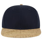 OTTO 125-978 ’OTTO Snap’ 6 Panel Pro Style Snapback Cap - Cork/Nvy - Cork/Nvy / 6 1/2’’ - 7 5/8’’