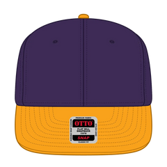 OTTO 125-978 ’OTTO Snap’ 6 Panel Pro Style Snapback Cap - Gld/Pur/Pur - Gld/Pur/Pur / 6 1/2’’ - 7 5/8’’