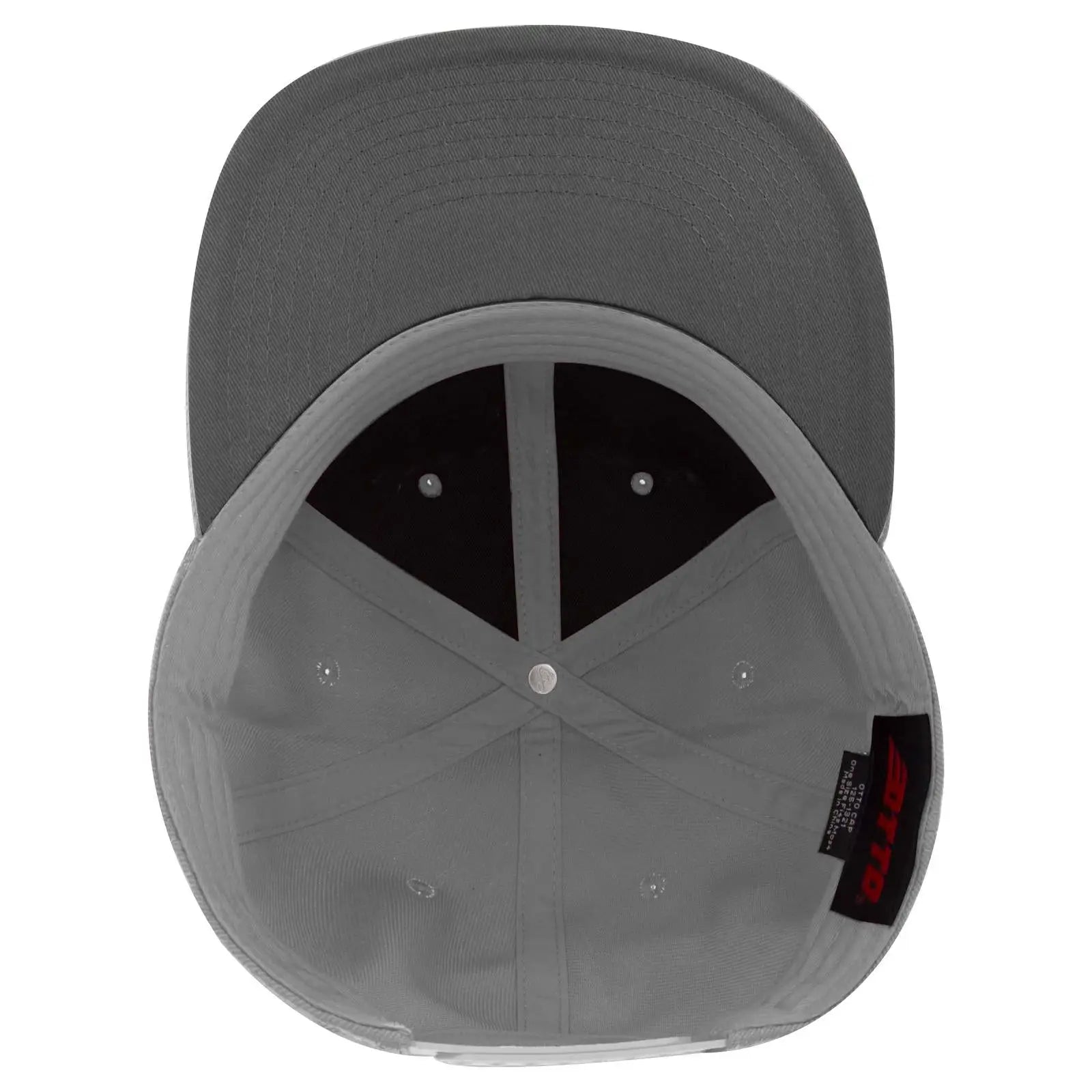 OTTO 125-978 ’OTTO Snap’ 6 Panel Pro Style Snapback Cap - Gray - Gray / 6 1/2’’ - 7 5/8’’