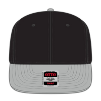 OTTO 125-978 ’OTTO Snap’ 6 Panel Pro Style Snapback Cap - Gry/Blk/Blk - Gry/Blk/Blk / 6 1/2’’ - 7 5/8’’