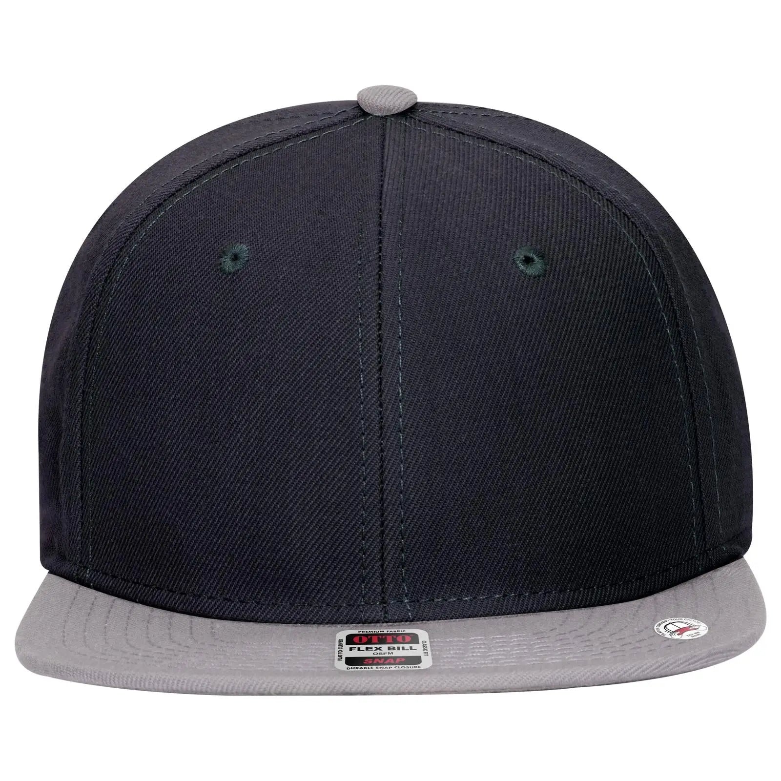 OTTO 125-978 ’OTTO Snap’ 6 Panel Pro Style Snapback Cap - Gry/Nvy/Nvy - Gry/Nvy/Nvy / 6 1/2’’ - 7 5/8’’