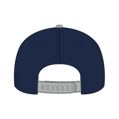 OTTO 125-978 ’OTTO Snap’ 6 Panel Pro Style Snapback Cap - Gry/Nvy/Nvy - Gry/Nvy/Nvy / 6 1/2’’ - 7 5/8’’