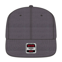 OTTO 125-978 ’OTTO Snap’ 6 Panel Pro Style Snapback Cap - Heath. Black - Heath. Black / 6 1/2’’ - 7 5/8’’