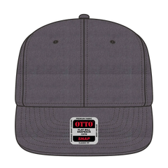 OTTO 125-978 ’OTTO Snap’ 6 Panel Pro Style Snapback Cap - Heath. Black - Heath. Black / 6 1/2’’ - 7 5/8’’