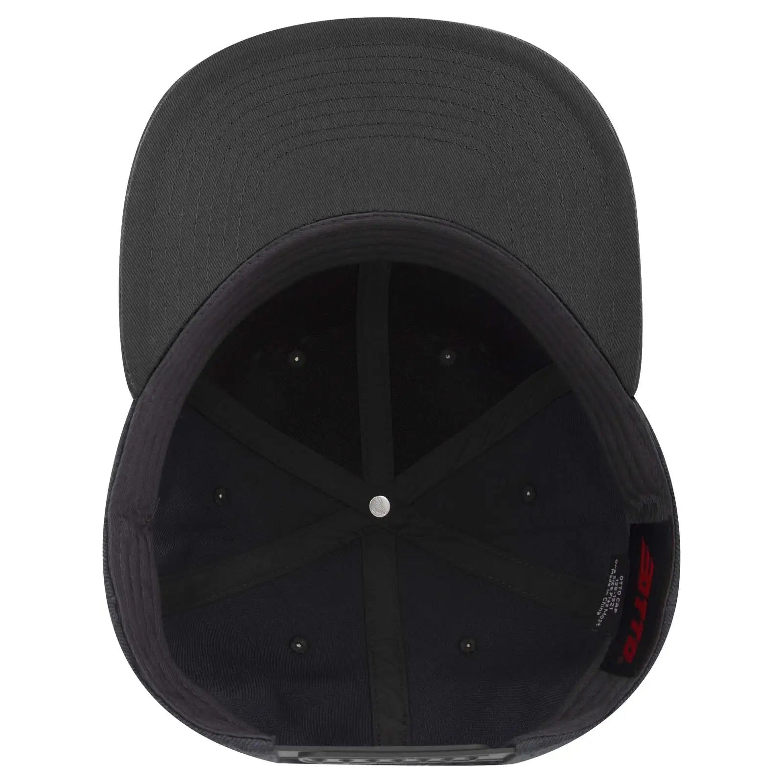OTTO 125-978 ’OTTO Snap’ 6 Panel Pro Style Snapback Cap - Heath. Black - Heath. Black / 6 1/2’’ - 7 5/8’’