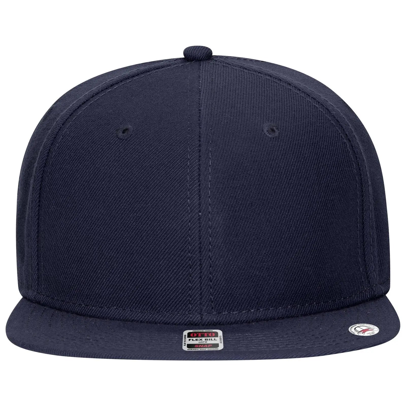 OTTO 125-978 ’OTTO Snap’ 6 Panel Pro Style Snapback Cap - Navy - Navy / 6 1/2’’ - 7 5/8’’
