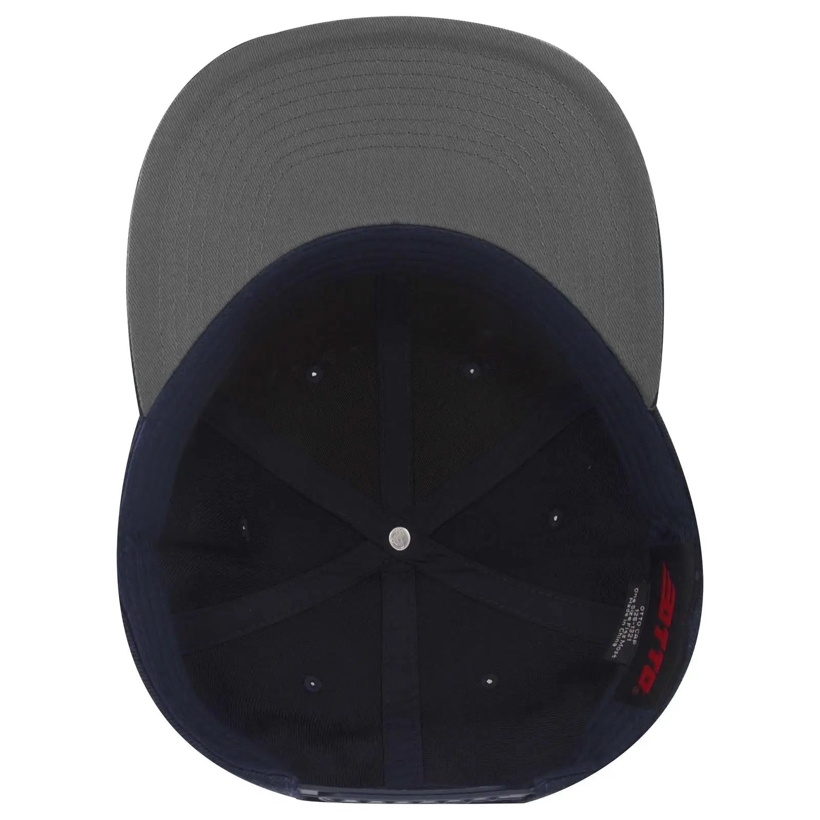 OTTO 125-978 ’OTTO Snap’ 6 Panel Pro Style Snapback Cap - Navy - Navy / 6 1/2’’ - 7 5/8’’