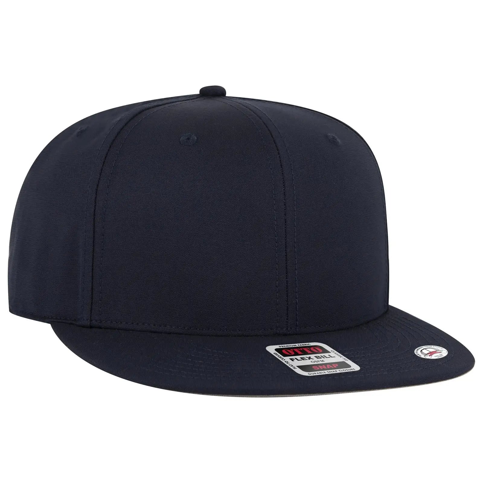 OTTO 125-978 ’OTTO Snap’ 6 Panel Pro Style Snapback Cap - Navy - Navy / 6 1/2’’ - 7 5/8’’