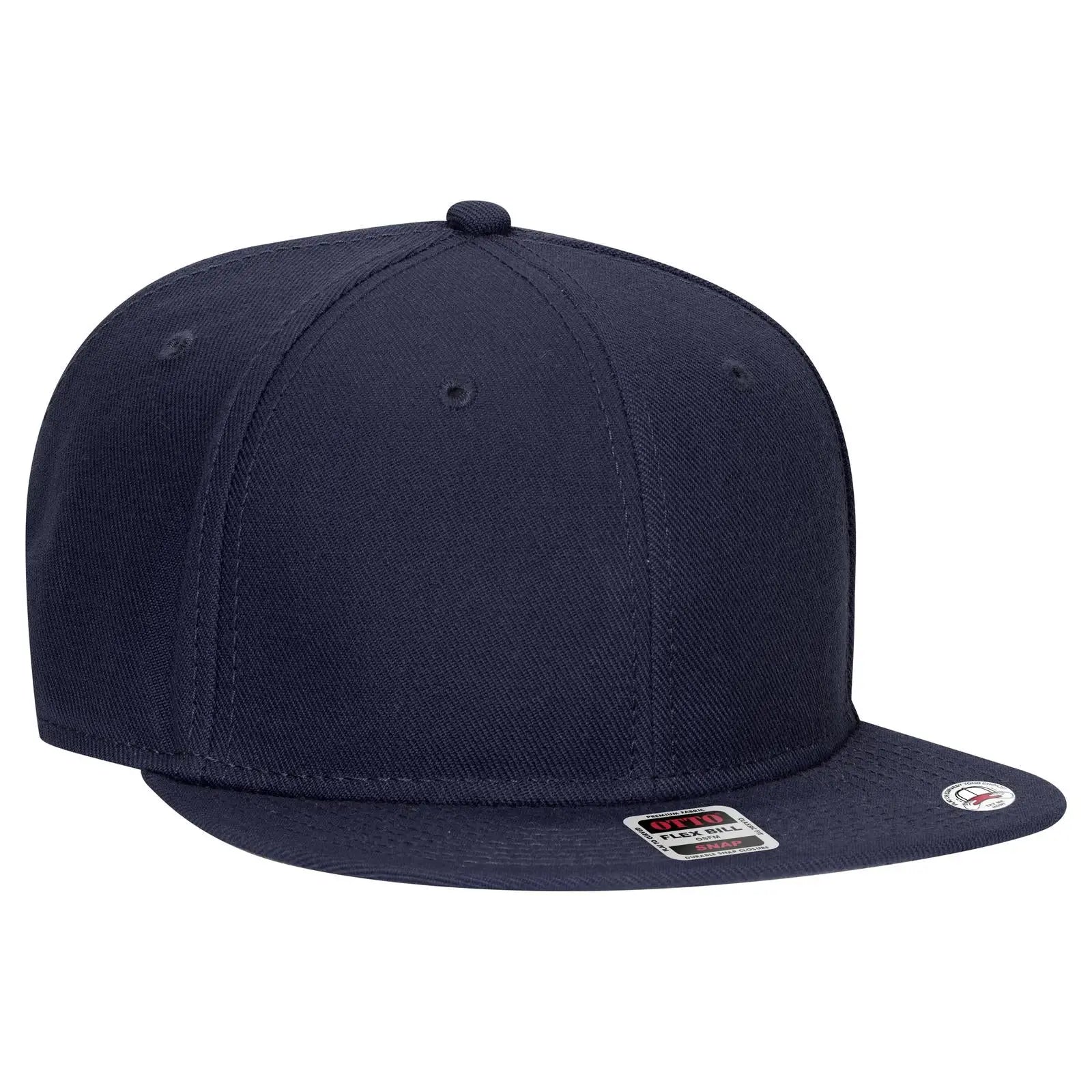 OTTO 125-978 ’OTTO Snap’ 6 Panel Pro Style Snapback Cap - Navy - Navy / 6 1/2’’ - 7 5/8’’