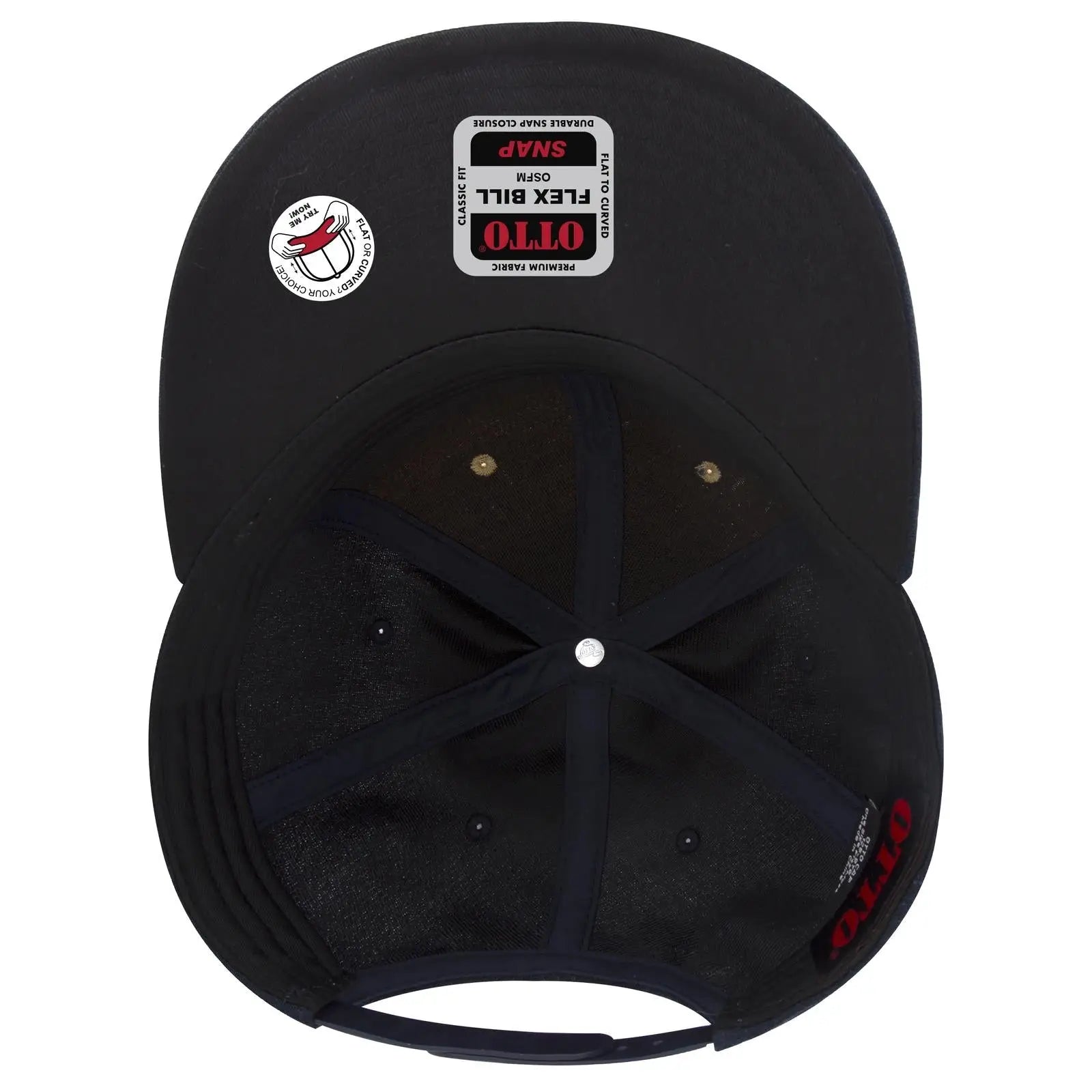 OTTO 125-978 ’OTTO Snap’ 6 Panel Pro Style Snapback Cap - Nvy/Cork/Nvy - Nvy/Cork/Nvy / 6 1/2’’ - 7 5/8’’