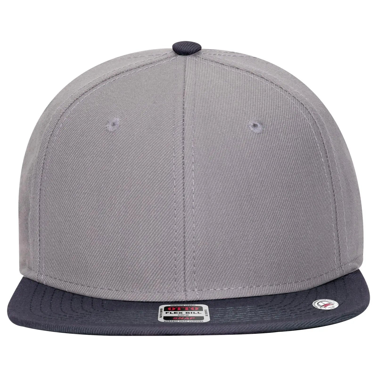 OTTO 125-978 ’OTTO Snap’ 6 Panel Pro Style Snapback Cap - Nvy/Gry/Gry - Nvy/Gry/Gry / 6 1/2’’ - 7 5/8’’