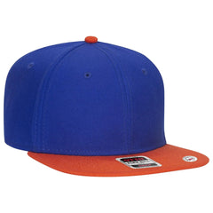 OTTO 125-978 ’OTTO Snap’ 6 Panel Pro Style Snapback Cap - Org/Ryl/Ryl - Org/Ryl/Ryl / 6 1/2’’ - 7 5/8’’