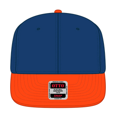 OTTO 125-978 ’OTTO Snap’ 6 Panel Pro Style Snapback Cap - Org/Ryl/Ryl - Org/Ryl/Ryl / 6 1/2’’ - 7 5/8’’
