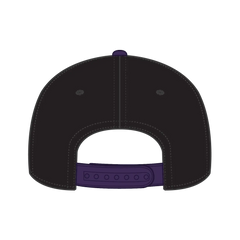 OTTO 125-978 ’OTTO Snap’ 6 Panel Pro Style Snapback Cap - Pur/Blk/Blk - Pur/Blk/Blk / 6 1/2’’ - 7 5/8’’