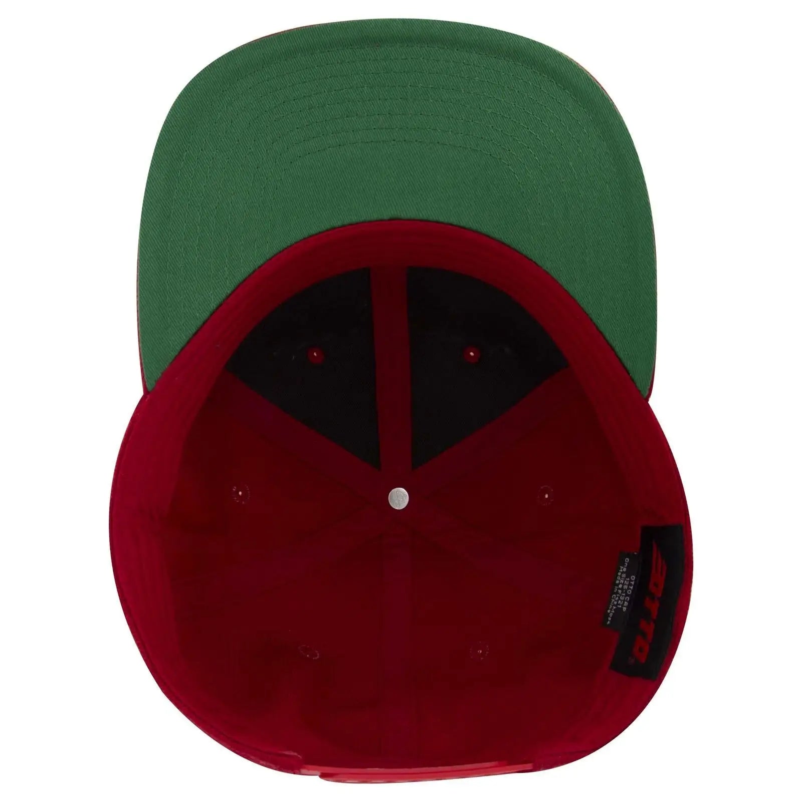 OTTO 125-978 ’OTTO Snap’ 6 Panel Pro Style Snapback Cap - Red - Red / 6 1/2’’ - 7 5/8’’