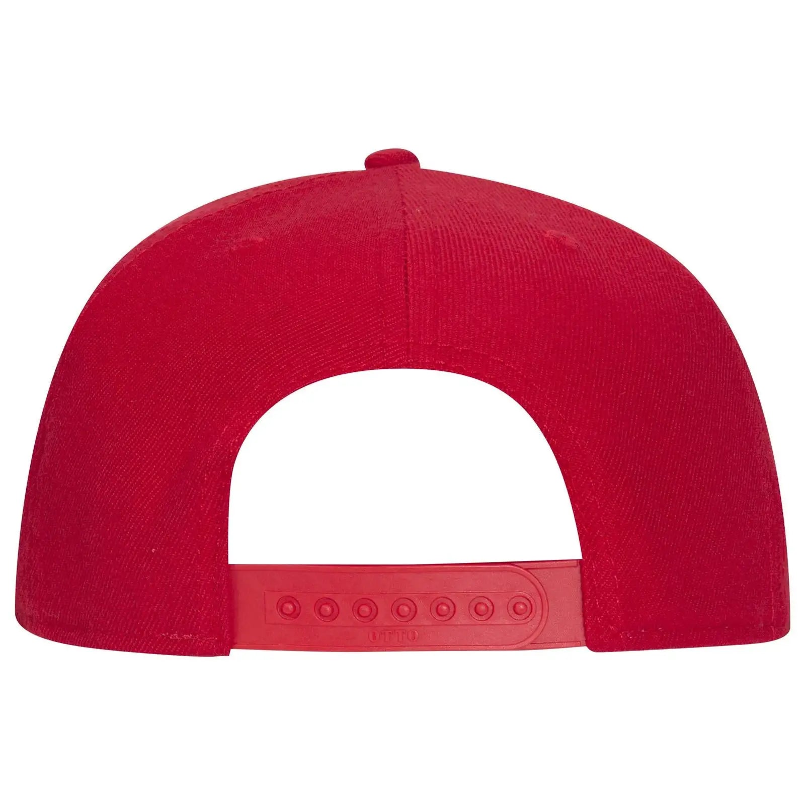 OTTO 125-978 ’OTTO Snap’ 6 Panel Pro Style Snapback Cap - Red - Red / 6 1/2’’ - 7 5/8’’