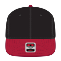 OTTO 125-978 ’OTTO Snap’ 6 Panel Pro Style Snapback Cap - Red/Blk/Blk - Red/Blk/Blk / 6 1/2’’ - 7 5/8’’