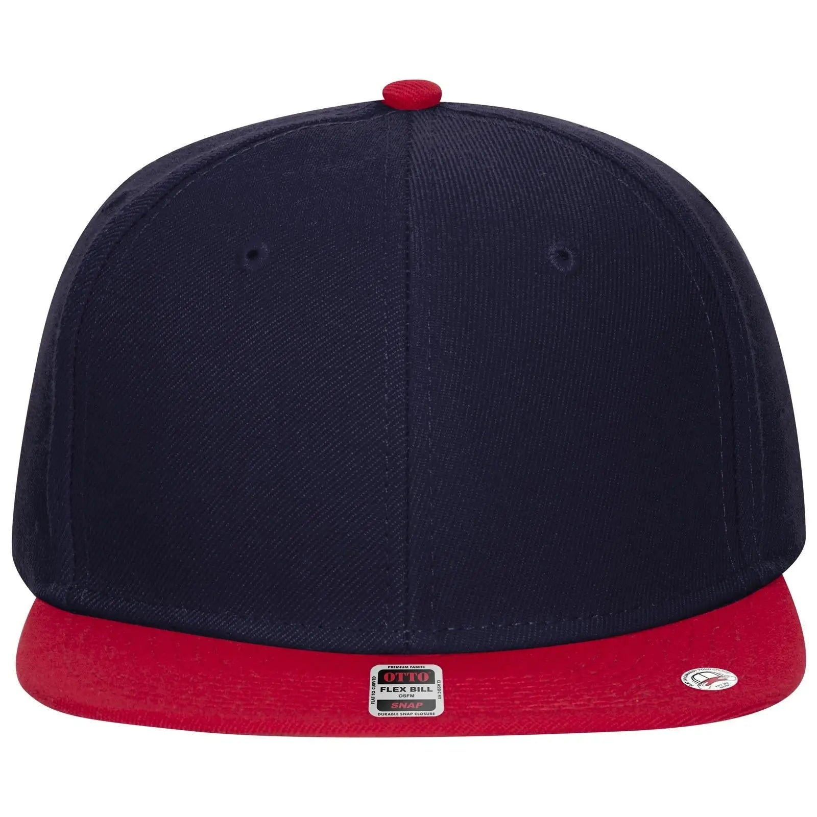 OTTO 125-978 ’OTTO Snap’ 6 Panel Pro Style Snapback Cap - Red/Nvy/Nvy - Red/Nvy/Nvy / 6 1/2’’ - 7 5/8’’