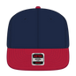 OTTO 125-978 ’OTTO Snap’ 6 Panel Pro Style Snapback Cap - Red/Nvy/Nvy - Red/Nvy/Nvy / 6 1/2’’ - 7 5/8’’