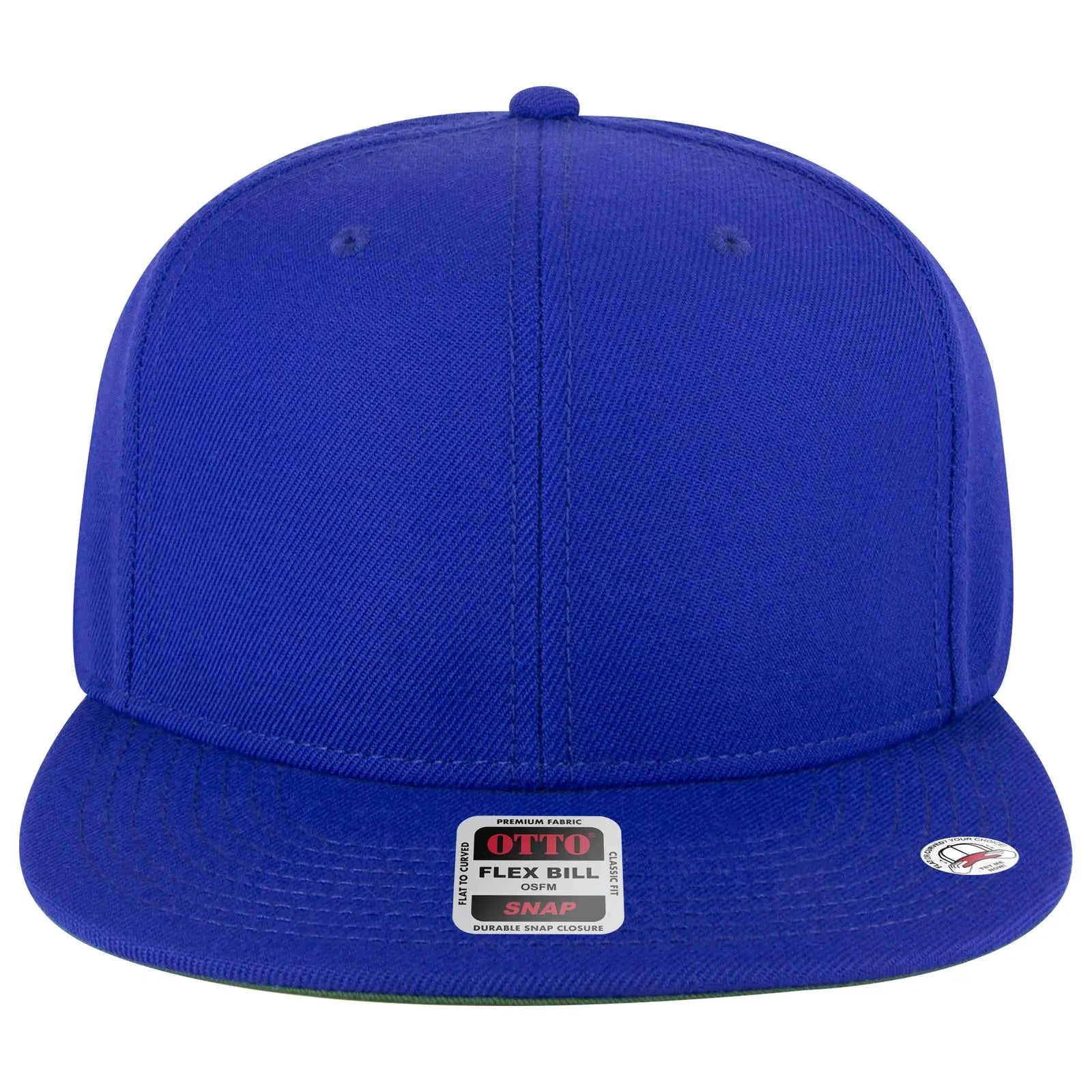 OTTO 125-978 ’OTTO Snap’ 6 Panel Pro Style Snapback Cap - Royal - Royal / 6 1/2’’ - 7 5/8’’