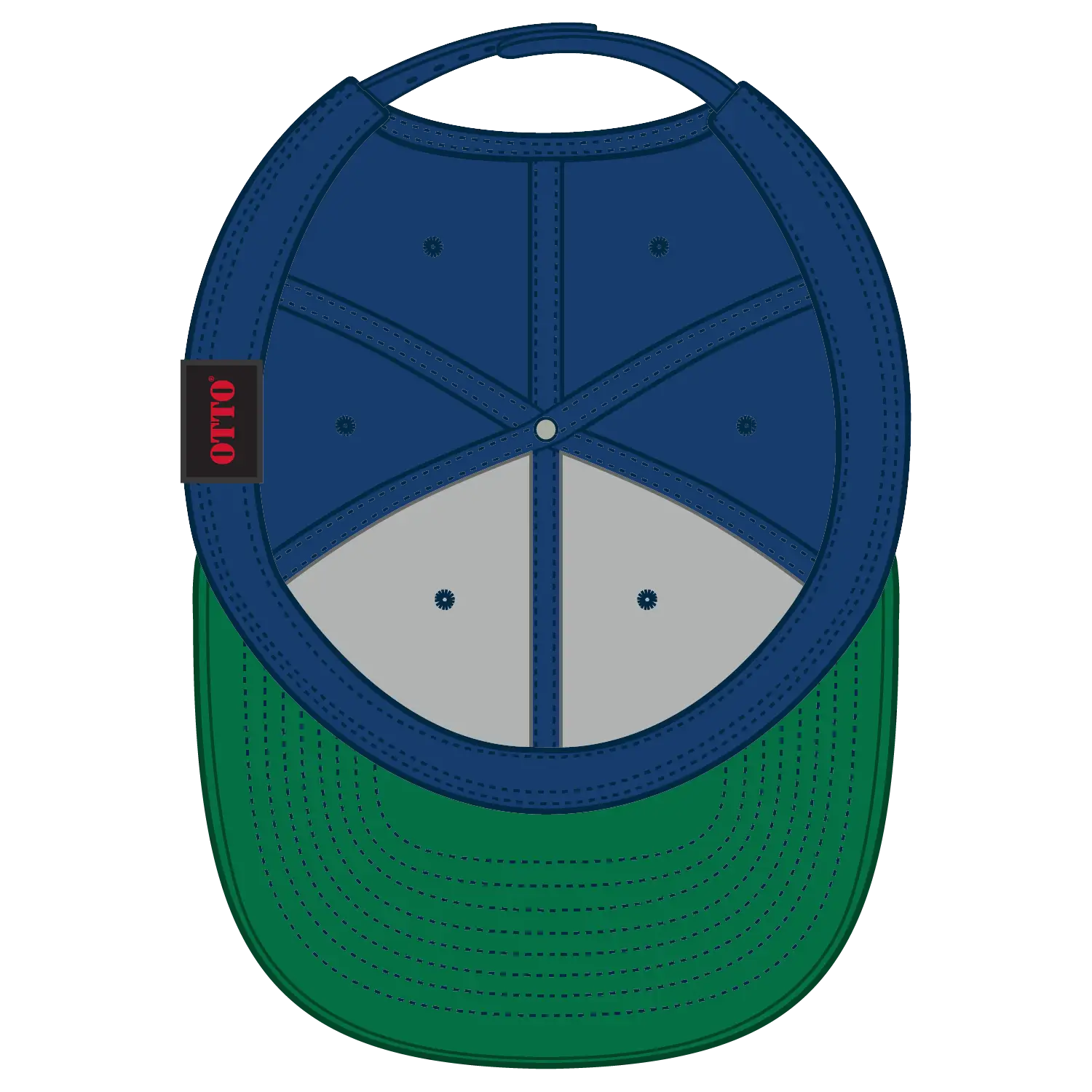 OTTO 125-978 ’OTTO Snap’ 6 Panel Pro Style Snapback Cap - Royal - Royal / 6 1/2’’ - 7 5/8’’