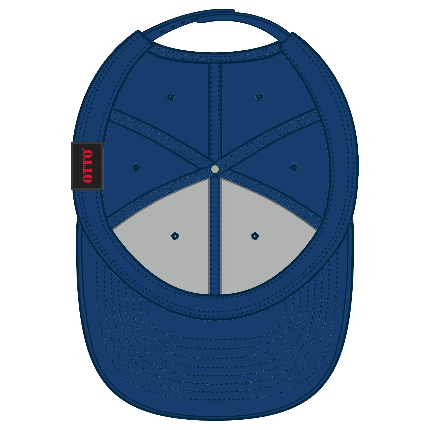 OTTO 125-978 ’OTTO Snap’ 6 Panel Pro Style Snapback Cap - Ryl - Ryl / 6 1/2’’ - 7 5/8’’