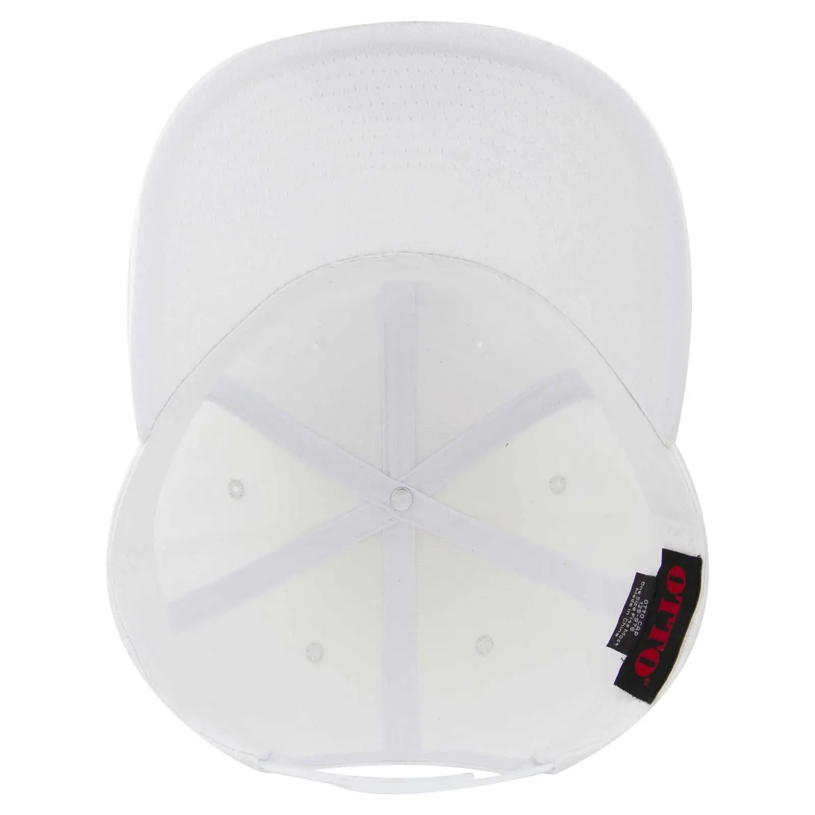 OTTO 125-978 ’OTTO Snap’ 6 Panel Pro Style Snapback Cap - Wht - Wht / 6 1/2’’ - 7 5/8’’